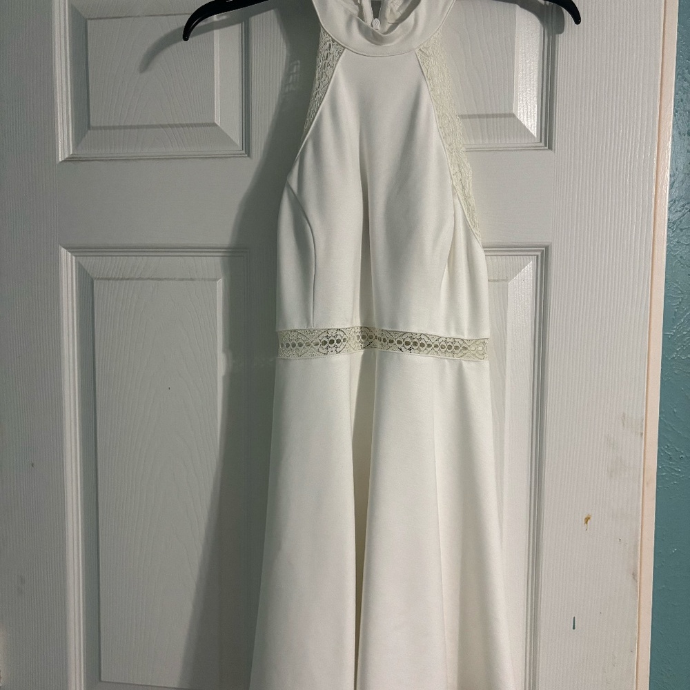 White Lulu's Cutout Dress